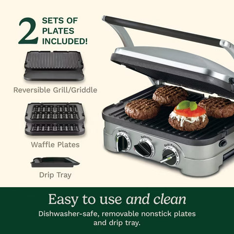 Cuisinart Griddler Multifunctional Stainless Steel Indoor Grill