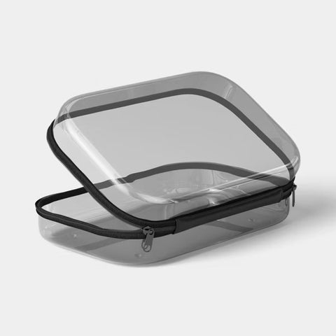 up&up™ Gray Large Hard Sided Zipper Case - 6-Count Bulk Box