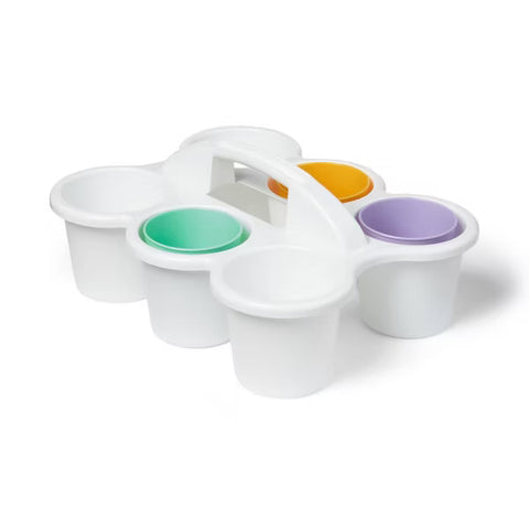 up&up™ Off White 6 Cup Caddy, Teacher Supplies - 8-Count Bulk Pack