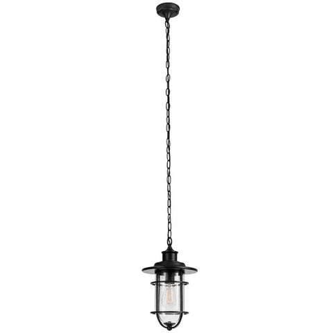 Globe Electric Turner Matte Black 1 Light Pendant Light