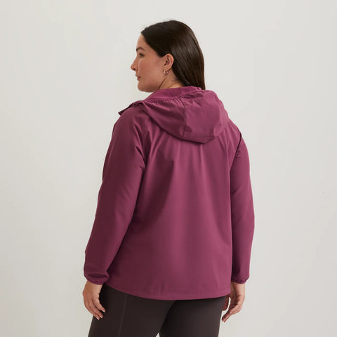 Women's Stratify Soft Shell Hoodie – Wine, Plus Size XL