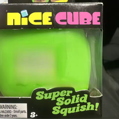 Schylling NeeDoh Nice Cube Glow-in-the-Dark Squishy Stress Toy