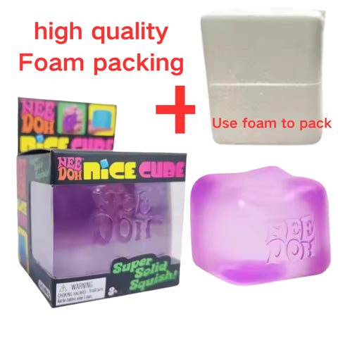 NeeDoh Nice Cube Stress Relief Fidget Toy for Kids & Adults