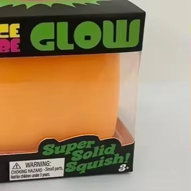 Schylling NeeDoh Nice Cube Glow-in-the-Dark Squishy Stress Toy