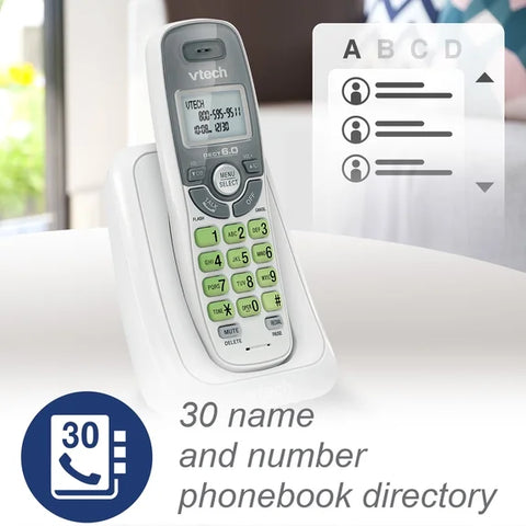 VTech CS6114 DECT 6.0 Cordless Phone System (without Digital Answering System)