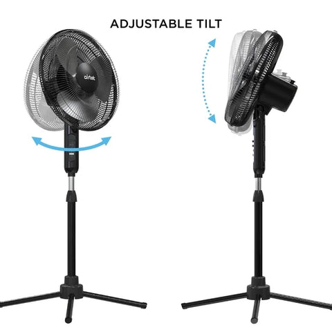 Airtek 16" Oscillating Pedestal Fan – Adjustable Height, Wide Area Oscillation