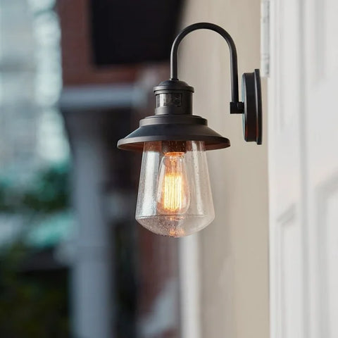 Globe Electric Mariner 1-Light Matte Black Wall Sconce