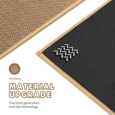 Non-Slip Kitchen Rugs,Absorbent Kitchen Mat (Set of 2)