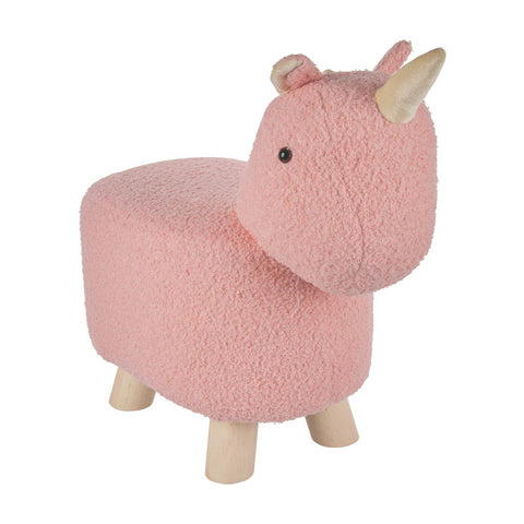 TrueLiving Pink Unicorn Animal Shaped Stool