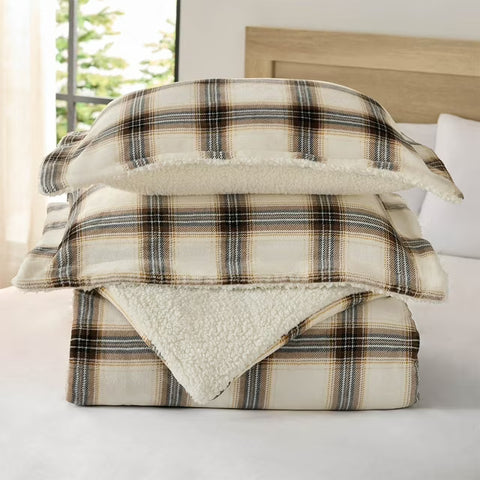 Member's Mark 3-Piece Printed Plush Comforter Set, King