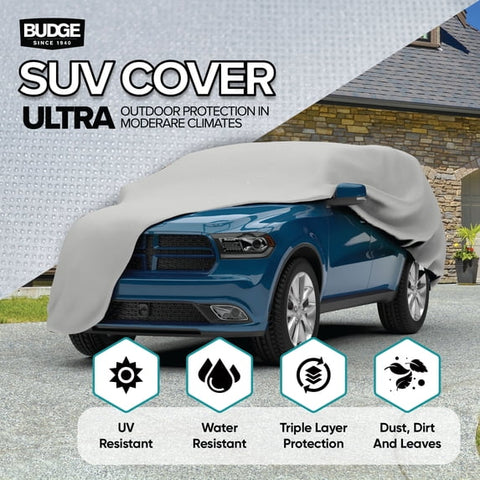 Budge Ultra SUV Cover – UV & Dirt Protection, Size U-2: 210" L x 68" W x 60" H