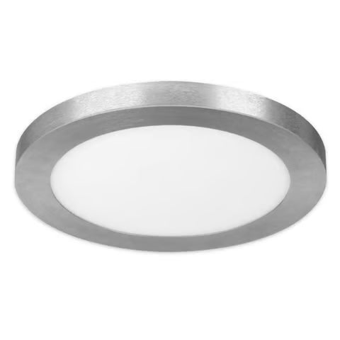 Feit EDGELIT 15" x 15" LED Flat Panel Light Fixture – Nickel Silver (1.1" Profile)