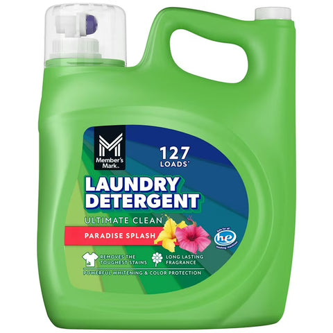 Member's Mark Liquid Laundry Detergent, Paradise Splash, 127 Loads, 196 Fl Oz