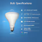Feit Electric 85W Equivalent BR30 Dimmable LED Flood Bulb, Soft White 2700K, 90+ CRI (2-Pack)