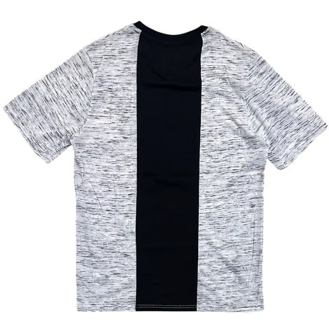 Ecko Unltd Men's Puff Print Colorblock Spacedye Crewneck T-Shirt – White