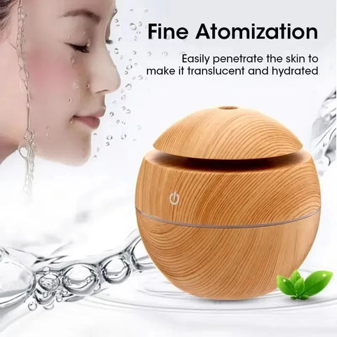 Ultrasonic Aroma Humidifier with color changing LED