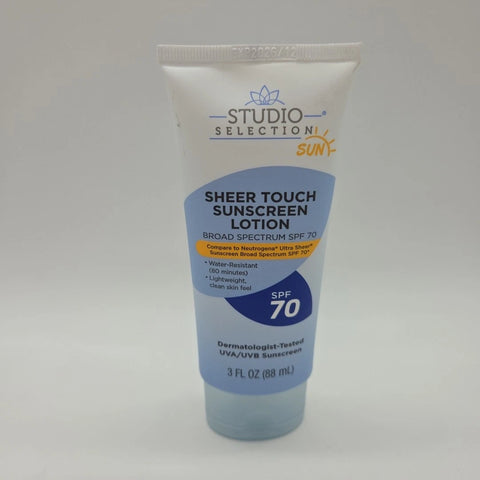SPF 70 Sheer Touch Sunscreen Lotion 3 oz - 4 PACK