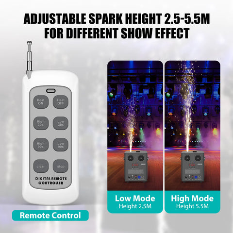 700W Cold Spark Firework Machine DMX DJ Party Wedding Stage Effect With Case