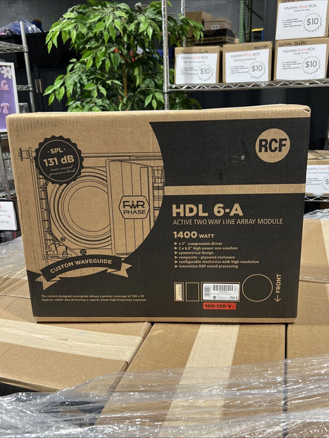 RCF HDL6-A HDL6A 2x6" 2-Way Active Live Array Module Powered Speaker