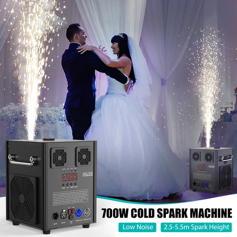 700W Cold Spark Firework Machine DMX DJ Party Wedding Stage Effect With Case