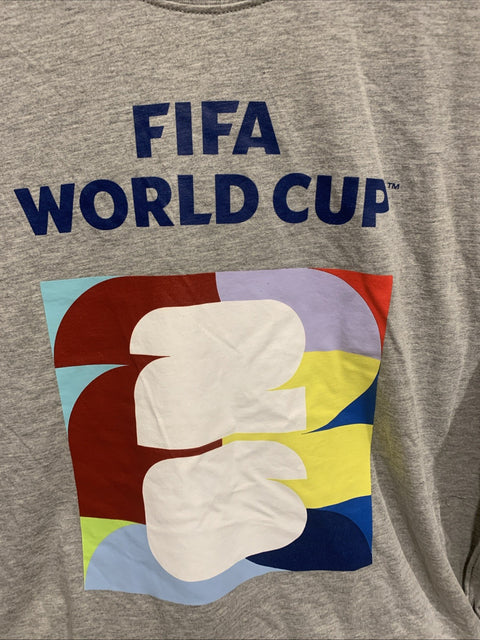 2026 FIFA WORLD CUP SOCCER T SHIRT GRAY XL