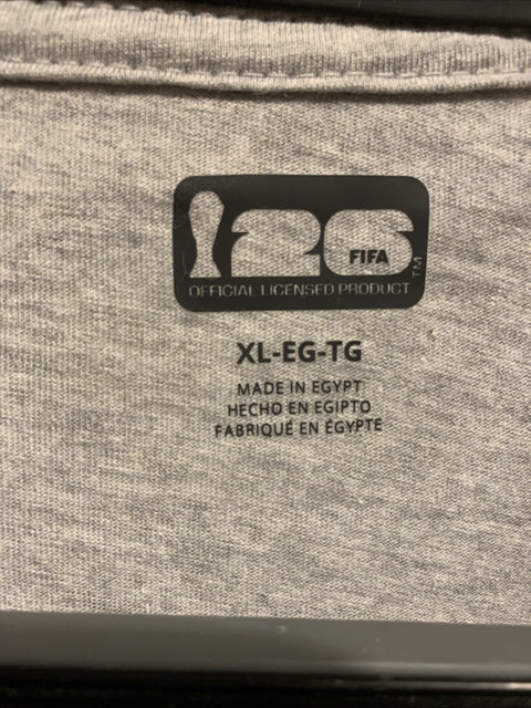 2026 FIFA WORLD CUP SOCCER T SHIRT GRAY XL