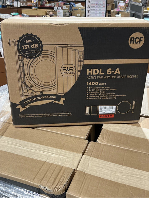 RCF HDL6-A HDL6A 2x6" 2-Way Active Live Array Module Powered Speaker