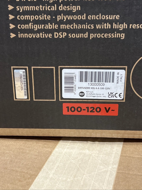 RCF HDL6-A HDL6A 2x6" 2-Way Active Live Array Module Powered Speaker