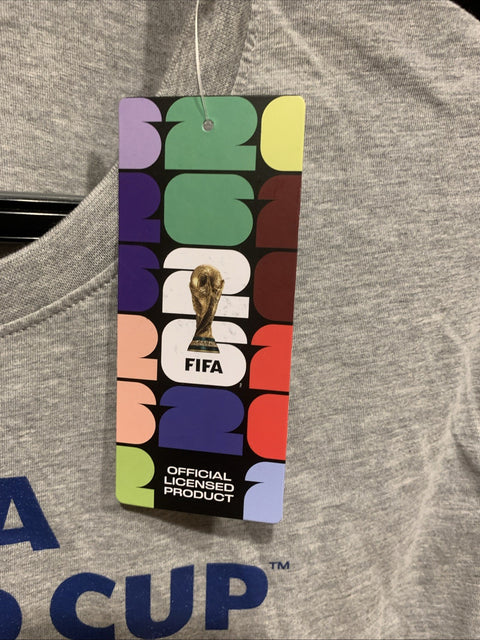 2026 FIFA WORLD CUP SOCCER T SHIRT GRAY XL