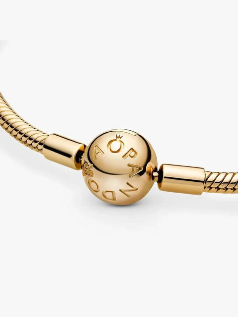 Pandora Snake Chain Shine Bracelet – 14k Gold-Plated (568748C00)