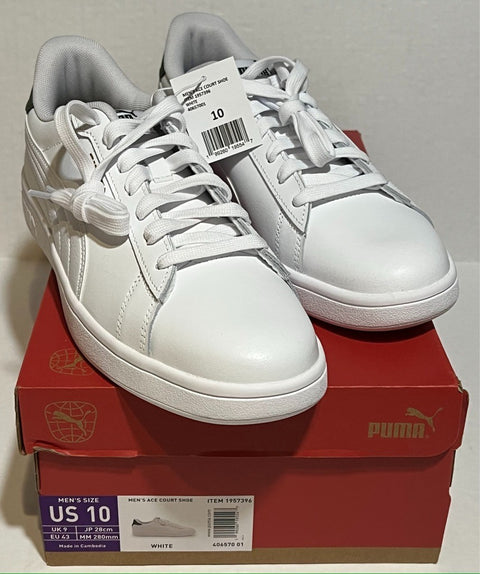 Puma Men's Ace Court Shoe - White