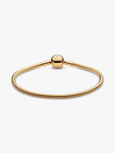 Pandora Snake Chain Shine Bracelet – 14k Gold-Plated (568748C00)