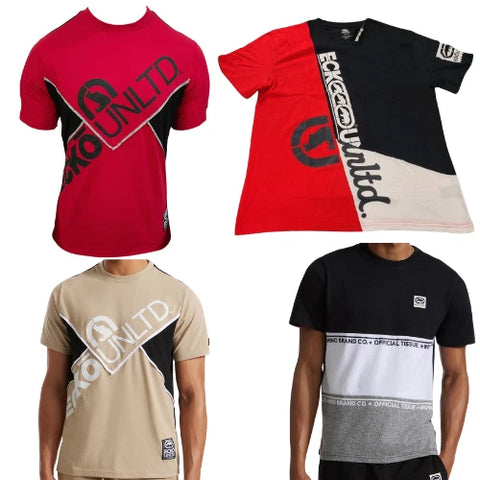 24 Pc Ecko Unltd Graphic T-Shirt Bundle S–XL Y2K Rhino Wear Reseller Lot NWT
