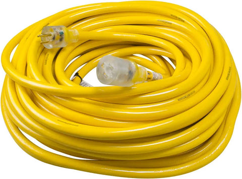 Yellow Jacket 100 Ft. Outdoor Extension Cord, 10/3 SJTW, Yellow
