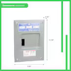 Square D HomeLine 100A 120/240V 6-Space 12-Circuit Flush Mount Main Lug Load Center